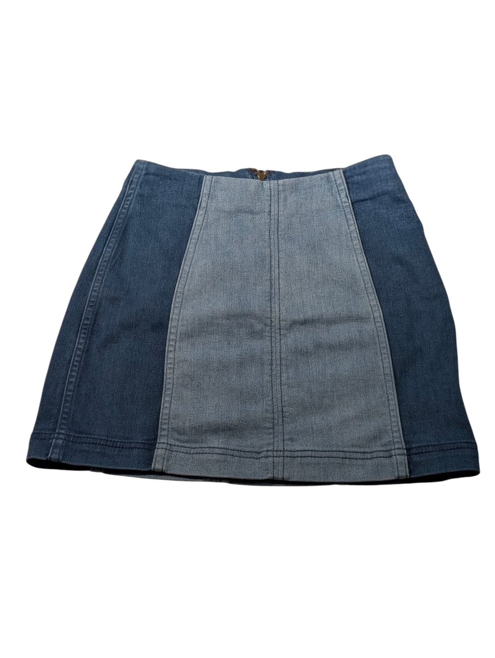 Free People 2 Tone Denim Mini Skirt Size 0